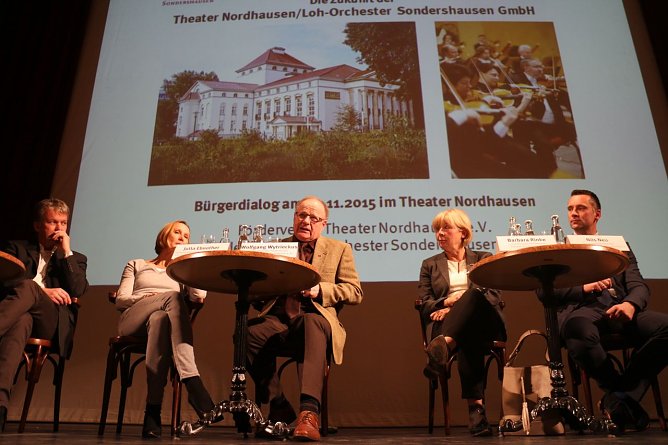 Diskussion zur Zukunft von Theater und Loh-Orchester  (Foto: Angelo Glashagel)