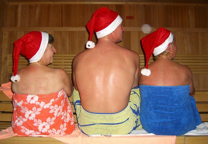 Weihnachtssauna im Badehaus (Foto: Badehaus Nordhausen GmbH)
