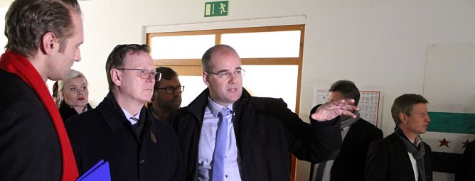 Thüringens Minsiterpräsident Bodo Ramelow zu Besuch in Sülzhayn (Foto: Angelo Glashagel) Thüringens Minsiterpräsident Bodo Ramelow zu Besuch in Sülzhayn (Foto: Angelo Glashagel)