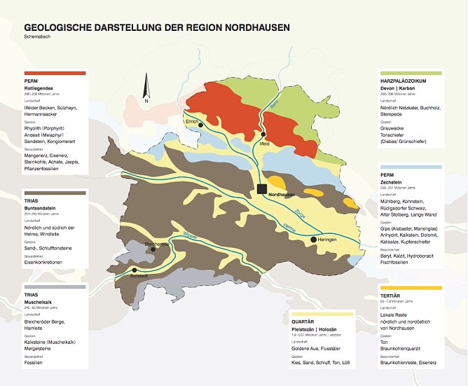 Geologische Vielfalt im Landkreis wie sie auch in der Flohburg erkl&auml;rt wird (Foto: Reiner Kirsch/Thomas Kerwitz)