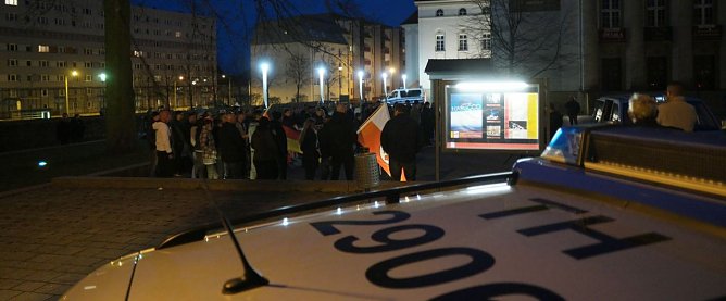 Blick auf die Kundgebung (Foto: nnz)