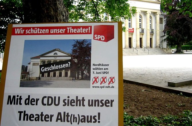 Aufsteller der SPD (Foto: SPD)