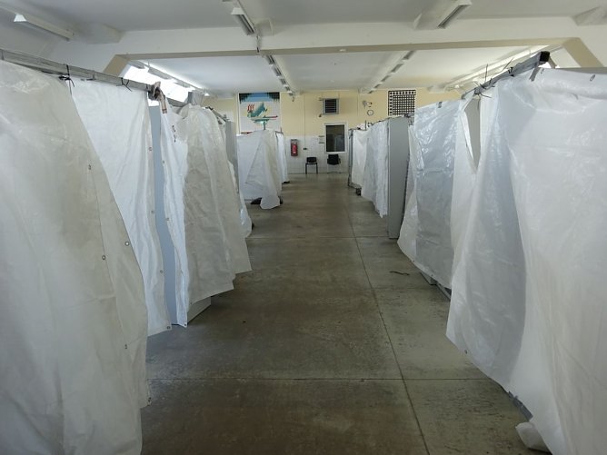 Einblick in die Nordhäuser Notunterkunft BiW (Foto: Pressestelle Landratsamt) Einblick in die Nordhäuser Notunterkunft BiW (Foto: Pressestelle Landratsamt)