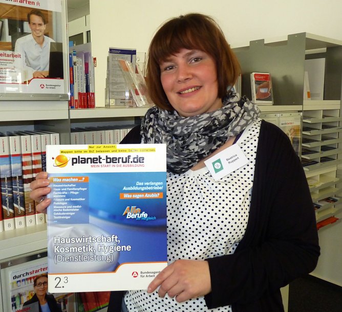 Beatrice Ruppert, Hauswirtschafterin - "Mit Vorurteilen aufräumen" (Foto: Agentur für Arbeit) Beatrice Ruppert, Hauswirtschafterin - "Mit Vorurteilen aufräumen" (Foto: Agentur für Arbeit)
