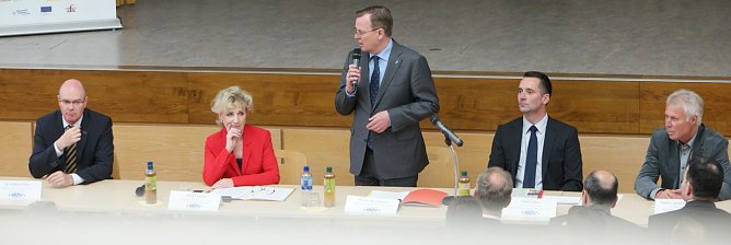 Blick auf das Podium (Foto: nnz)