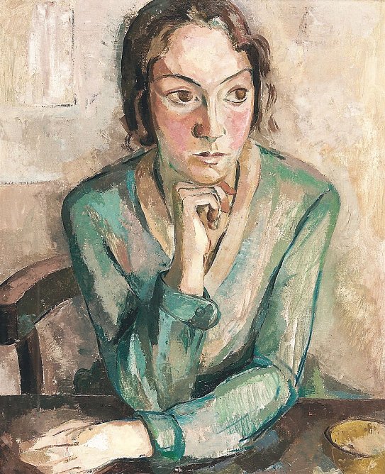 Antonia Rupflin: Junge Frau, 1928, &Ouml;l auf Leinwand (Foto: Kunsthaus Meyenburg)