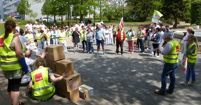 Aktion zum Tag der Pflege (Foto: nnz)