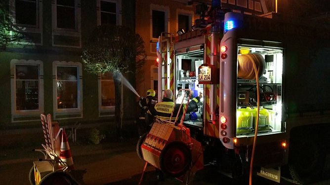 Brand eines Baumes in Salza (Foto: Steffen Iffland)