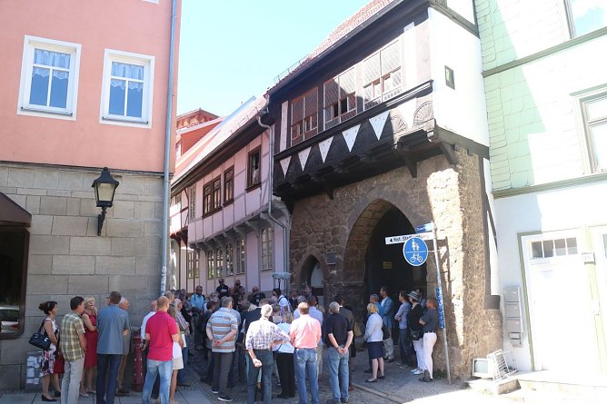 Das &auml;lteste Wohnhaus Nordhausens erstrahlt in neuem Glanz - die Domstra&szlig;e 12 (Foto: Angelo Glashagel)