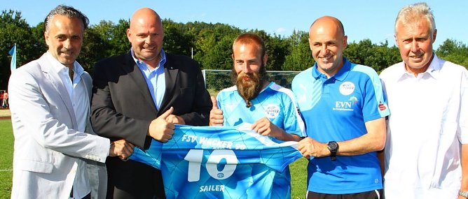 Von links: Maurizio Gaudino, Nico Kleofas, Marco Sailer, Joe Albersinger und Hans-Joachim Junker (Foto: Bernd Peter)
