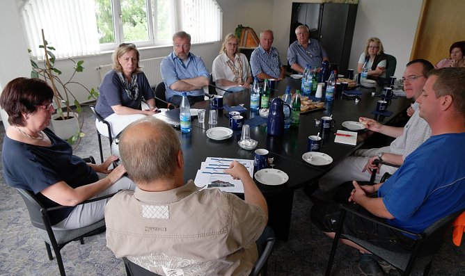 Gespr&auml;ch im Sollstedter Unternehmen (Foto: nnz)