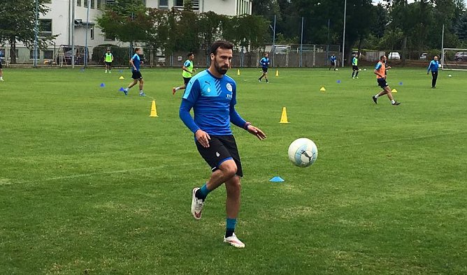 Tobias Becker beim Einzeltraining (Foto: Wacker Nordhausen)