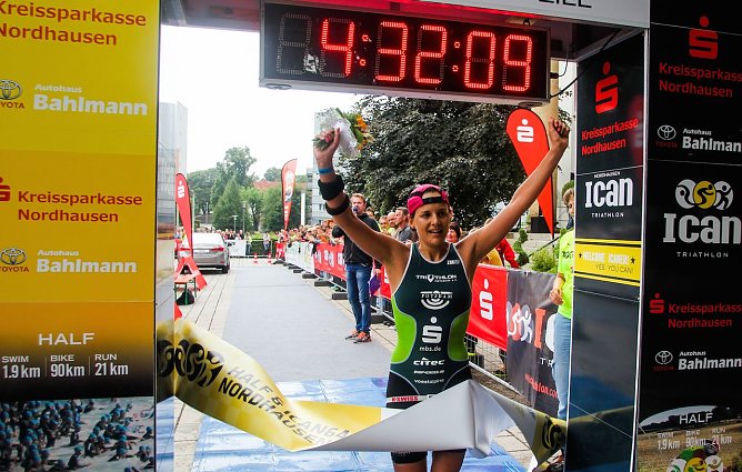 Suse Werner im vergangenen Jahr im Ziel (Foto: Ch. Keil)