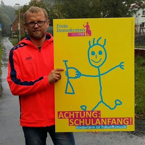 Plakataktion der FDP (Foto: privat)