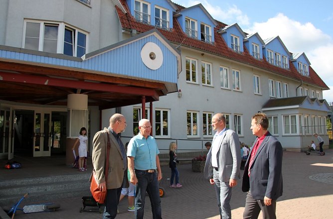 Landrat Matthias Jendricke war gestern zu Gast in Ellrich (Foto: Pressestelle Landratsamt Nordhausen)