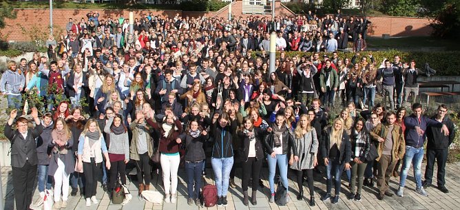 532 neue Studierende wurden heute an der Hochschule Nordhausen begr&uuml;&szlig;t (Foto: Angelo Glashagel)