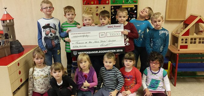 Gro&szlig;er Scheck f&uuml;r "Kleine Strolche" (Foto: privat)