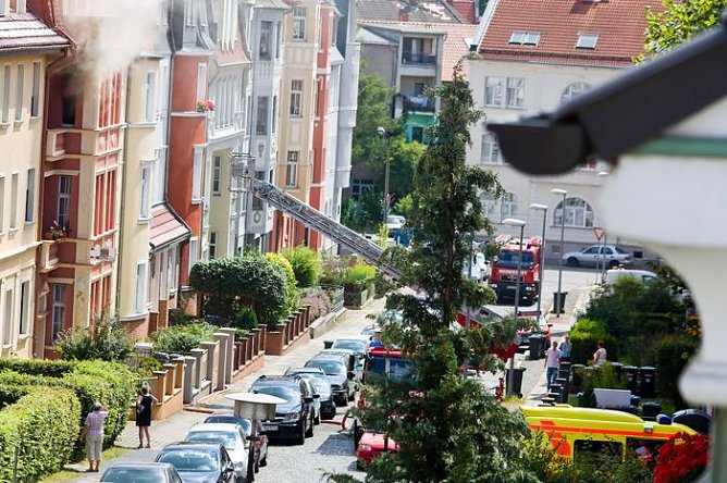 Brand in Nordhausen (Foto: A. Klingenschmidt) Brand in Nordhausen (Foto: A. Klingenschmidt)