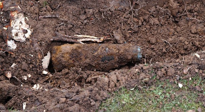 Granate gefunden (Foto: nnz)