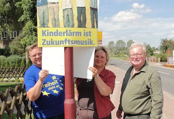 Aufgehangen (Foto: FDP)