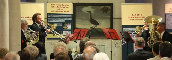 Ein Tusch zur Er&ouml;ffnung der Sonderausstellung "Pleiten, Pech und Gl&uuml;cksf&auml;lle" im vergangenen Jahr (Foto: nnz)