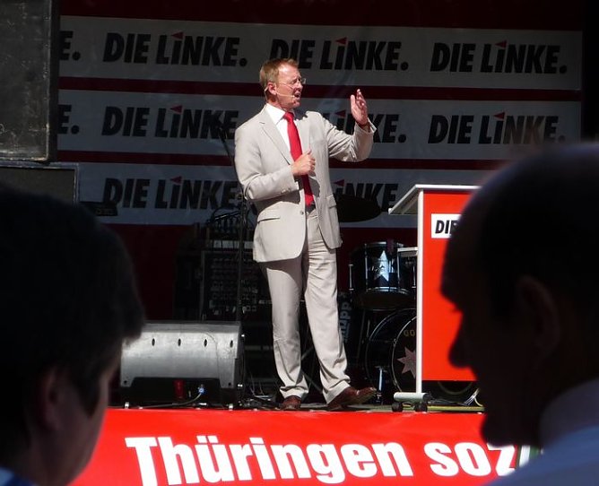 Die LINKE im Wahlkampf (Foto: nnz) Die LINKE im Wahlkampf (Foto: nnz)