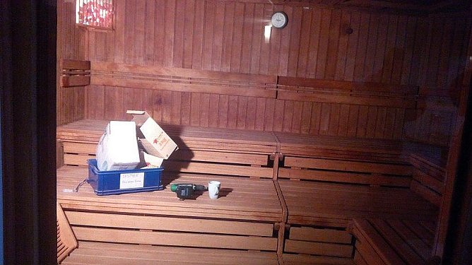 Blick in die Sauna (Foto: Kurt Frank)