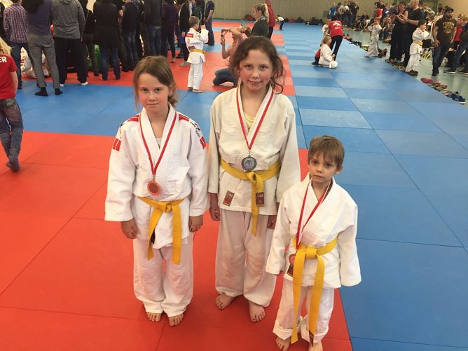 Drei Nordhäuser Nachwuchs-Judokas schafften es aufs Treppchen (Foto: Thomas Köhler) Drei Nordhäuser Nachwuchs-Judokas schafften es aufs Treppchen (Foto: Thomas Köhler)