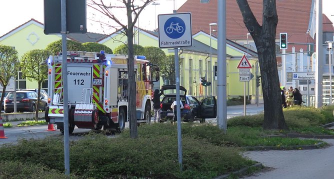 Unfall in der Grimmelallee (Foto: nnz)