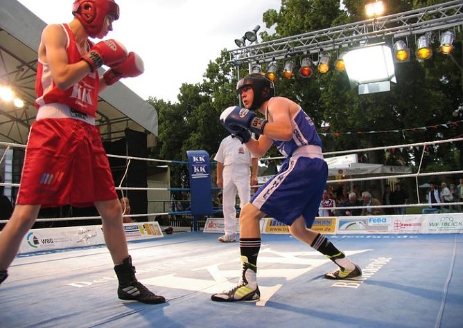 Boxen im Freibad (Foto: psv) Boxen im Freibad (Foto: psv)