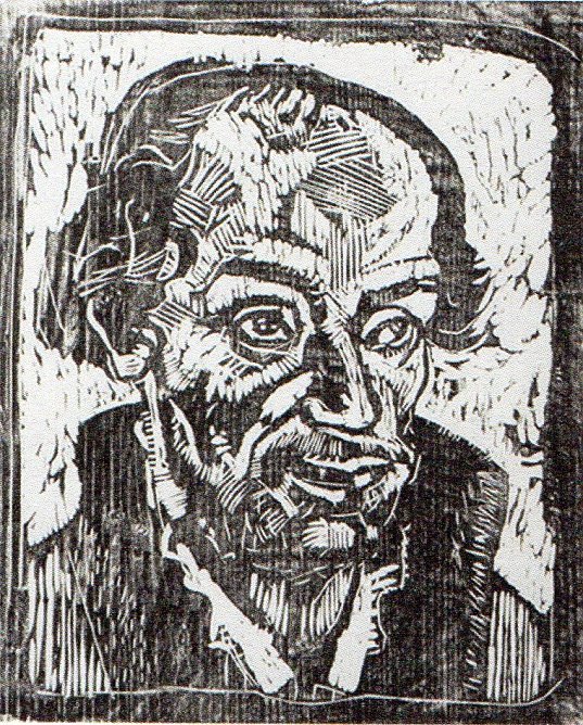 Melanchton im Holzschnitt von Peter Genßler (Foto: Heidelore Kneffel) Melanchton im Holzschnitt von Peter Genßler (Foto: Heidelore Kneffel)