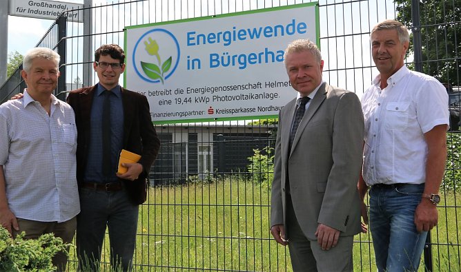 Claus M&uuml;ller, Sebastian Kupfer, Peter Kohl und Gerold Reinhardt. (Foto: Susanne Schedwill)