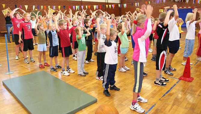 Viel Bewegung in der Schule (Foto: Piper)