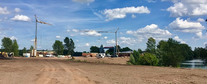Bald wird hier das erste Richtfest gefeiert (Foto: Seelano S&uuml;dharz GmbH)