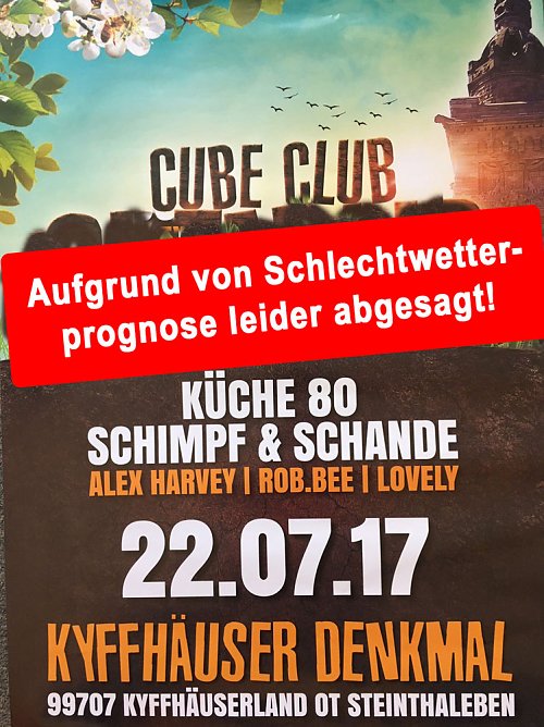 Open Air am Kyffhäuser abgesagt (Foto: Stadtmarketing Bad Frankenhausen) Open Air am Kyffhäuser abgesagt (Foto: Stadtmarketing Bad Frankenhausen)