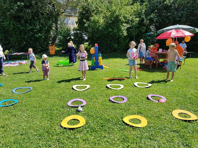 Unterhaltung f&uuml;r die kleinen Badeg&auml;ste. (Foto: privat)