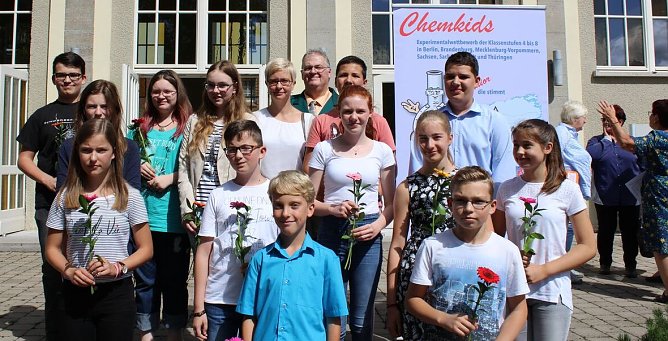 Die "Chemkids" des Nordh&auml;user Humboldt-Gymnasiums (Foto: privat)