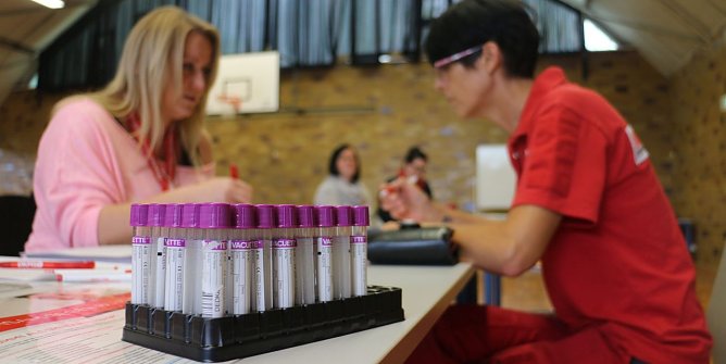 Typisierungsaktion an der Hochschule Nordhausen (Foto: Angelo Glashagel)