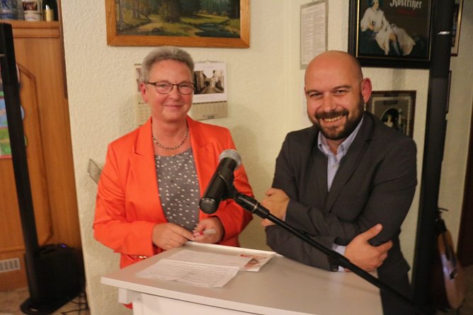 Zwei Kandidaten f&uuml;r die Linke: Kersten Steinke und Michael Mohr (Foto: Angelo Glashagel)