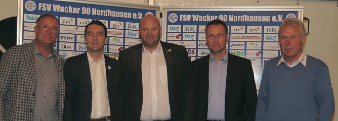 Das neue Pr&auml;sidium - von links: Uwe Rollfinke, Sven Pistorius, Nico Kleofas, Jens Ludwig und Hans-Joachim Junker (Foto: nnz)