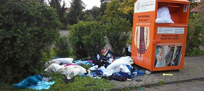 Aufgebrochen und ausger&auml;umt (Foto: F. Specht)