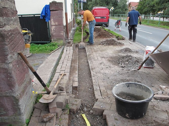 Arbeiten in Appenrode (Foto: privat)
