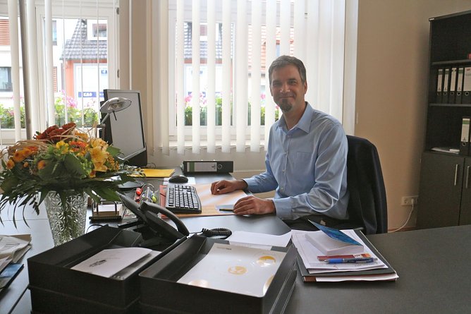 Erster Arbeitstag f&uuml;r Kai Buchmann (Foto: Angelo Glashagel)