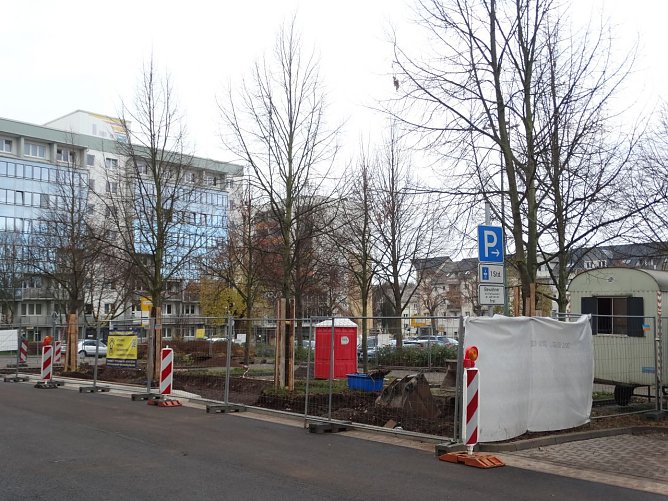 Baustelle am August-Bebel-Platz (Foto: privat) Baustelle am August-Bebel-Platz (Foto: privat)