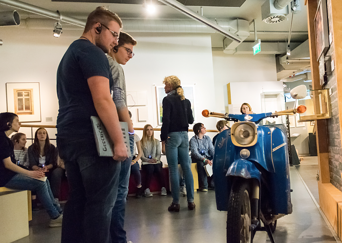 Am 20.09.2017 begaben sich die 11. Klassen des Friedrich-Schiller-Gymnasiums Bleicherode im Rahmen des Geschichtskurses auf eine Zeitreise durch die DDR-Geschichte (Foto: Friedrich Schiller Gymnasium Bleicherode)