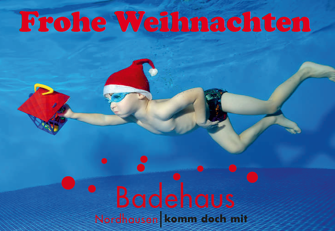 Weihnachten und Silvester im Badehaus (Foto: Badehaus Nordhausen) Weihnachten und Silvester im Badehaus (Foto: Badehaus Nordhausen)