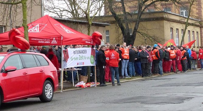 Warnstreik bei Maximator in Nordhausen (Foto: nnz)