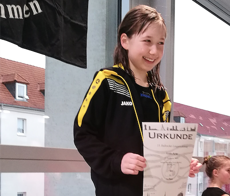 Überraschung in Halle: Lenka Krist (Foto: Katrin Berndt) Überraschung in Halle: Lenka Krist (Foto: Katrin Berndt)