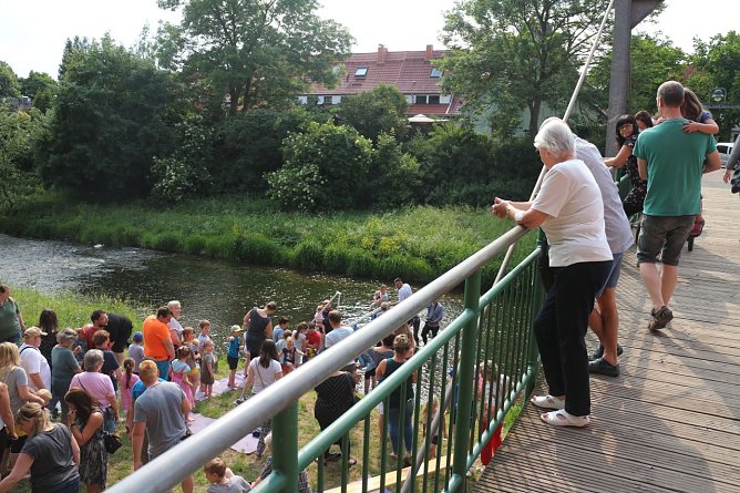 Anwassern an der Zorge (Foto: Angelo Glashagel)