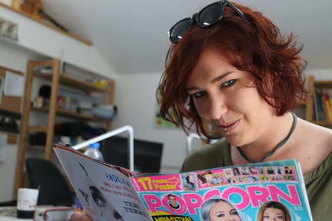 Machte sich selber auf die Suche im Netz: Theaterp&auml;dagogin Eva Lankau (Foto: Angelo Glashagel)